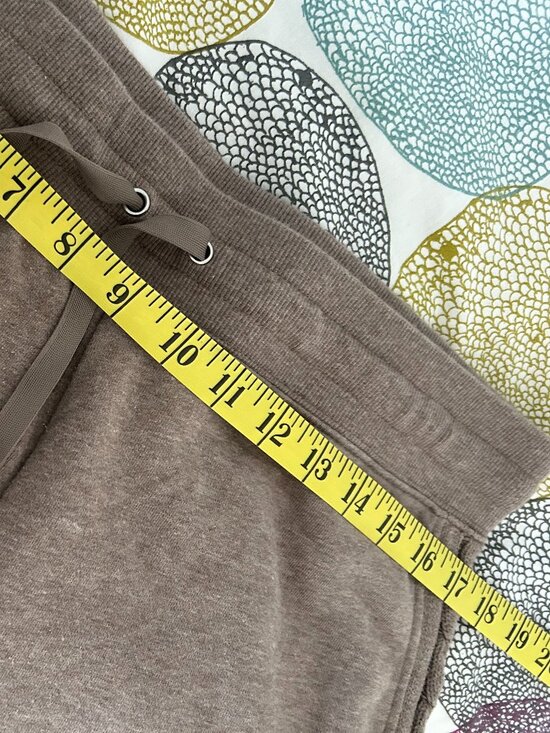 Lauren Ralph Lauren Taupe Cable Knit Side Stripe Womens Track Pants/Joggers L - Picture 5 of 9